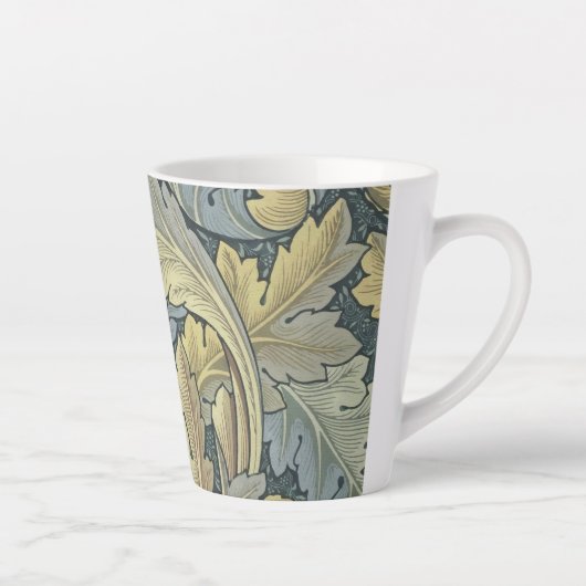 ウィリアム・モリス・アカンサス葉フローラ・アールヌーボー カフェラテマグ (右)