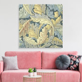 ウィリアム・モリス・アカンサス葉フローラ・アールヌーボー キャンバスプリント (インサイチュ (リビング))