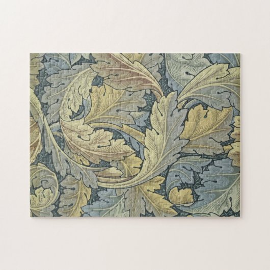 ウィリアム・モリス・アカンサス葉フローラ・アールヌーボー ジグソーパズル (横)