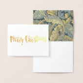 ウィリアム・モリス・アカンサス葉フローラ・アールヌーボー 箔カード (ディスプレー)