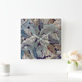 ウィリアム·モリス·アカンサス スクエア壁時計 (ホーム)