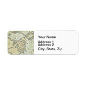 ウィリアム・モリス・アカンサス・セントジェームズ壁紙 ラベル (正面)