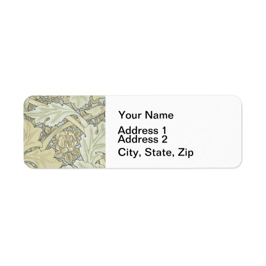 ウィリアム・モリス・アカンサス・セントジェームズ壁紙 ラベル (正面)