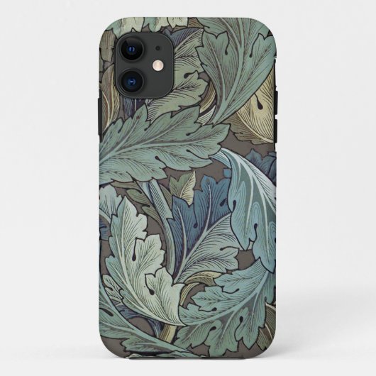 ウィリアム・モリス アカンサス セージ 花 フラワー ボタニカル Case-Mate iPhoneケース (裏面)