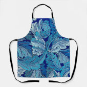 ウィリアム・モリス・アカンサス・ブルー エプロン (正面)