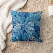 ウィリアム・モリス・アカンサス・ブルー クッション (ブランケット)