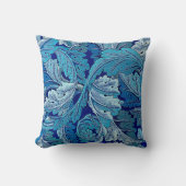 ウィリアム・モリス・アカンサス・ブルー クッション (正面)