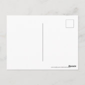 ウィリアム・モリス・アカンサス・ブルー ポストカード (裏面)