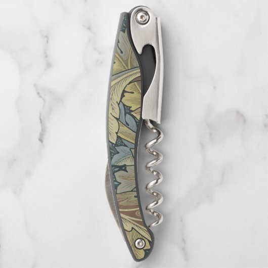 ウィリアム·モリス·アカンサス·葉フローラ·アールヌーボー ソムリエナイフ (裏面)