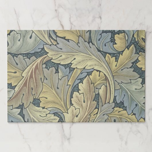 ウィリアム·モリス·アカンサス·葉フローラ·アールヌーボー ペーパーパッド (正面)