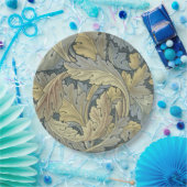 ウィリアム·モリス·アカンサス·葉フローラ·アールヌーボー ペーパープレート (パーティー)