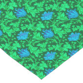 ウィリアム・モリス・アネモン、エメラルド・グリーンとブルー ショートテーブルランナー (コーナー)