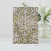 ウィリアム・モリス・アフリカ・マリゴールド繊維プリント サンキューカード (スタンド正面)