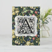 ウィリアム・モリス・アルファベットゴールデンリリー濃色 サンキューカード (スタンド正面)