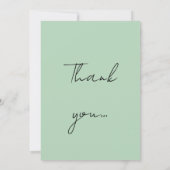 ウィリアム・モリス・アルファベットゴールデンリリー濃色 サンキューカード (裏面)