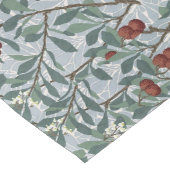 ウィリアム・モリス・アルブトゥスヴィンテージ赤い果実の葉 ロングテーブルランナー (コーナー)
