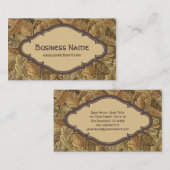 ウィリアム・モリス アンティーク オータムリーフ アカンサス 名刺 (正面/裏面)