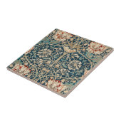 ウィリアム・モリス アンティーク ハニサクル フローラル タイル (側面)