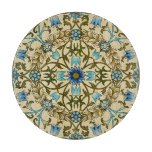 ウィリアム・モリス アンティーク 1873 ヴィンテージフラワー＆フローラルパターン カッティングボード