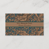 ウィリアム・モリス アーカディア フラワーパターン クラシック 名刺 (正面)