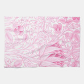 ウィリアム・モリス・アーティチョークピ淡い色のンク キッチンタオル (横)