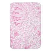 ウィリアム・モリス・アーティチョークピ淡い色のンク バスマット (正面縦)