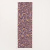 ウィリアム・モリス・アーティチョークワインと金ゴールド ヨガマット (裏面)