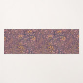 ウィリアム・モリス・アーティチョークワインと金ゴールド ヨガマット (正面(横))