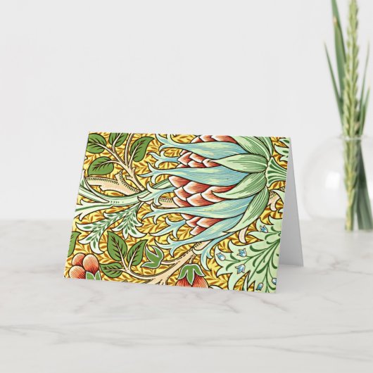 ウィリアム・モリス – アーティチョーク カード (正面)