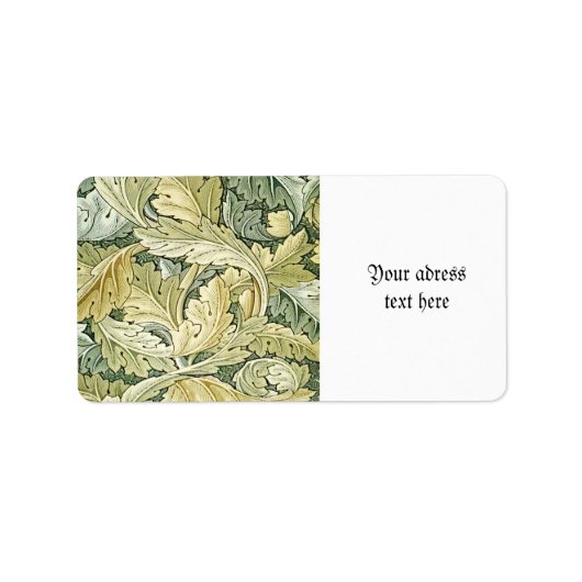 ウィリアム・モリス，アールヌーボー,オリジナル，アガサス，wallp ラベル (正面)