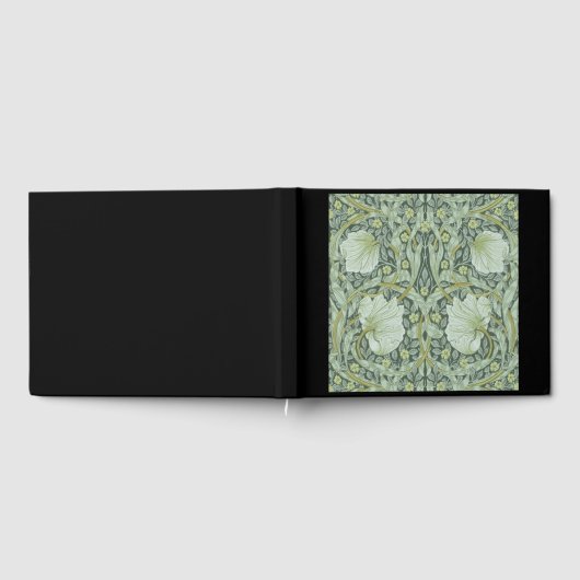 ウィリアム・モリス、アールヌーボー・パターン、美しい芸術 ゲストブック (全面)