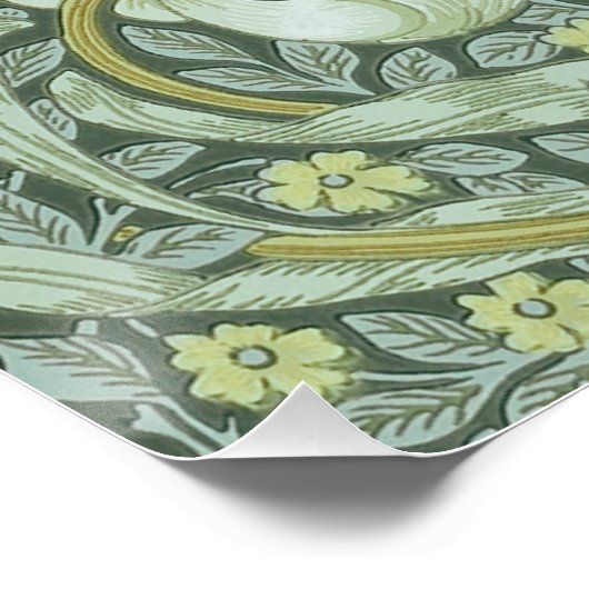 ウィリアム・モリス、アールヌーボー・パターン、美しい芸術 ポスター (コーナー)