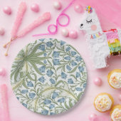 ウィリアム・モリス – アールヌーボー・ブルー・ベルフラワーズ ペーパープレート (パーティー)