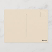 ウィリアム・モリス - アール・ヌーボー ワイルド・チューリップ - ピーチ ポストカード (裏面)