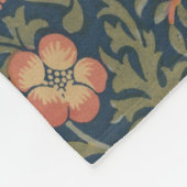 ウィリアム・モリス・イチゴ泥棒の鳥 フリースブランケット (角)