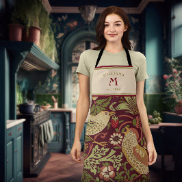 ウィリアム・モリス・イチゴ泥棒エプロン エプロン