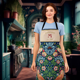 ウィリアム・モリス・イチゴ泥棒エプロン エプロン