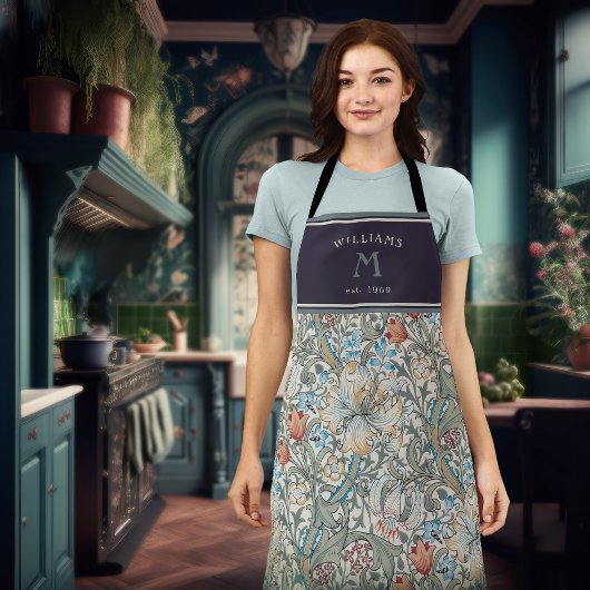 ウィリアム・モリス・イチゴ泥棒エプロン エプロン