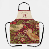 ウィリアム・モリス・イチゴ泥棒エプロン エプロン (正面)