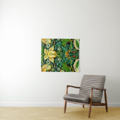 ウィリアム・モリス・イチゴ泥棒グリーンとオレンジ タペストリー (インサイチュ(横))