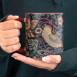 ウィリアム・モリス・イチゴ泥棒コーヒーマグ ツートーンマグカップ