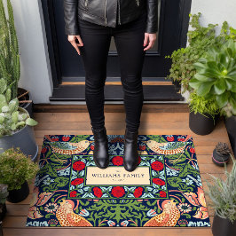 ウィリアム・モリス・イチゴ泥棒ドルマット ドアマット