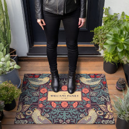 ウィリアム・モリス・イチゴ泥棒ドルマット ドアマット