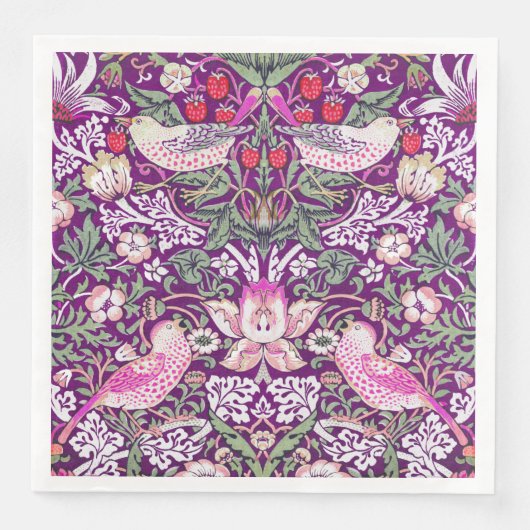 ウィリアム・モリス・イチゴ泥棒パターン (正面)