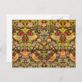 ウィリアム・モリス・イチゴ泥棒パターン ポストカード (正面/裏面)