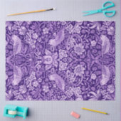 ウィリアム・モリス・イチゴ泥棒パープル 薄葉紙 (クラフト)