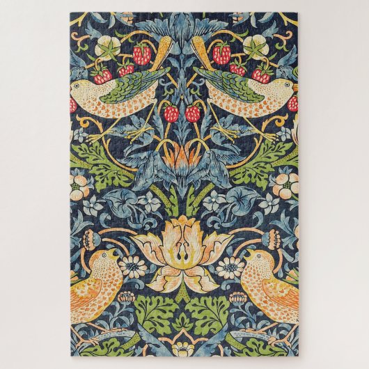 ウィリアム・モリス・イチゴ泥棒フローラルパターン ジグソーパズル (縦)