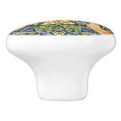 ウィリアム・モリス・イチゴ泥棒フローラルパターン セラミックノブ (側面)