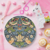 ウィリアム・モリス・イチゴ泥棒フローラルパターン ペーパープレート (パーティー)