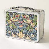ウィリアム・モリス・イチゴ泥棒フローラルパターン メタルランチボックス (裏面)